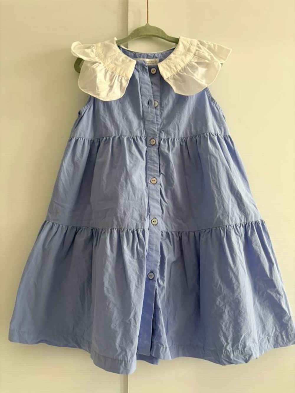 Zara Girls Tiered Poplin Dress | size 5T - Picture 9 of 9